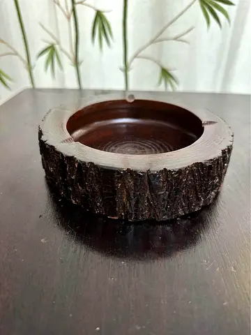 [NEW] KULTURA Wooden Log Ashtray Home Décor