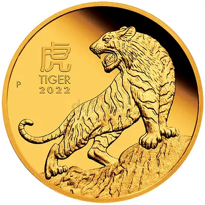 2022 Australia - Lunar Tiger 1/4oz Gold Proof