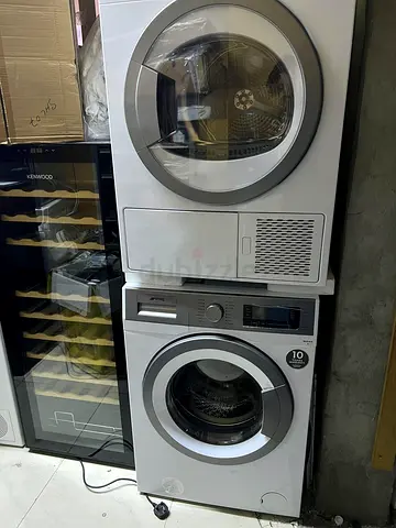 SMEG latest model 8 kg washer and 8 kg dryer separate set freestanding