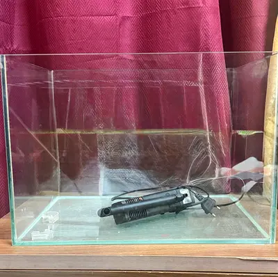 Premium Glass Aquarium with Filter and stones