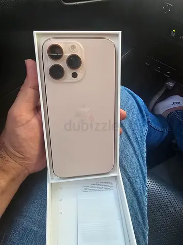 Iphone 16 pro.max 256 gb. Desert Excellent Condition. 91 Health. TDRA