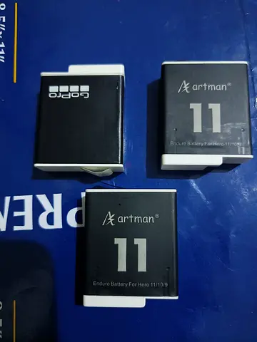 GoPro and Artman Batteries   stick for Action Cameras