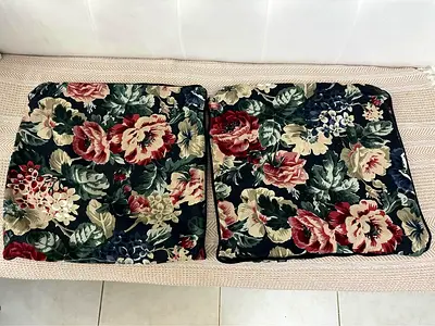 IKEA LEIKNY cushion pillow cover, 2-pcs set, black/multicolor, 50*50 cm