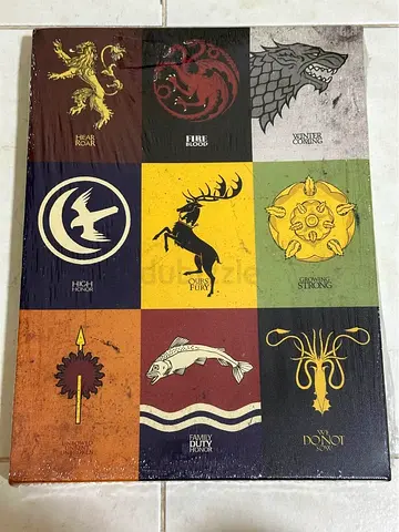 Game of Thrones Sigils Wood Print Picture Frame, 40*59*1.3 cm