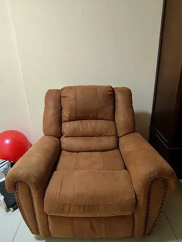 Comfortable Recliner Armchair in Tan