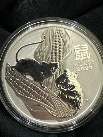 2020 Australia - 1oz Lunar Mouse Premium Silver
