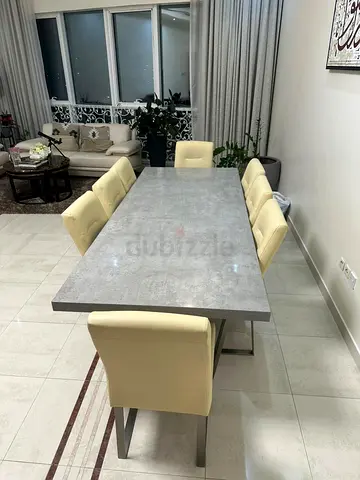 Dining table with 8 chairs
