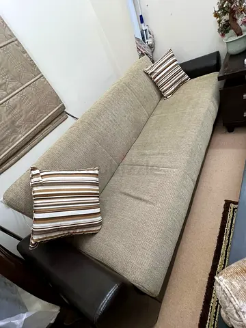 2 Comfortable Modern Sofa bed with Cushions, each sofa is for 250 AED