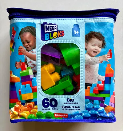 Mega Bloks Big Building Bag (60 Blocks)