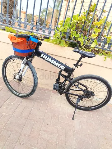 Preowned Hummer 26in MTB Black folding bicycle in excellent condition for sale