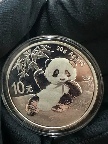 2020 China - 1 Ounce .999 Silver Panda Bu