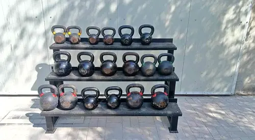 Set of Kettlebells for Strength Training