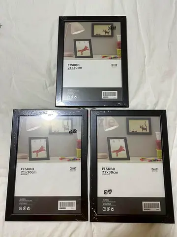 [New] 3-pcs IKEA FISKBO Black Frame 21*30cm