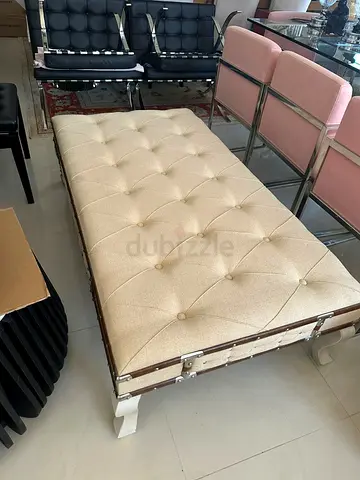 Elegant Upholstered Coffee Table Ottoman