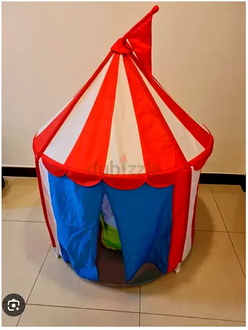 Kids Play Tent - Fun Circus Themed Indoor/Outdoor Playhouse