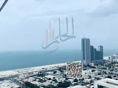 Two bedrooms and a living room overlooking the Corniche, 3 bathrooms and 2 balconies, two master bed