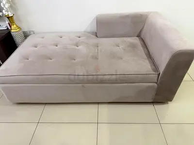 Cozy Light Beige Chaise Lounge for Sale