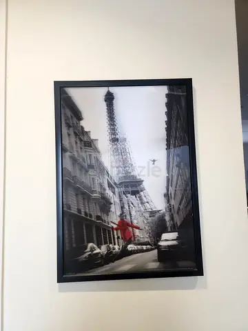 Picture 3D with frame Paris lover