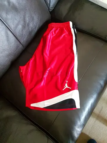Stylish Red Jordan Sports Shorts size M