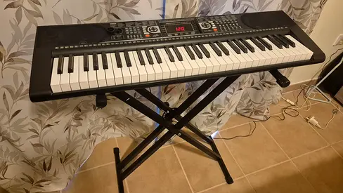 61-key Piano - Keyboard with Stand for Sale