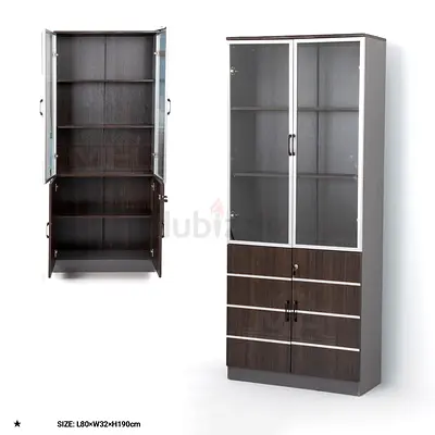 Stylish and Spacious Glass Cabinet for Sale
