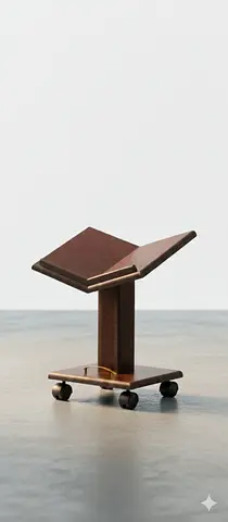 Elegant folding Quran stand with Castors