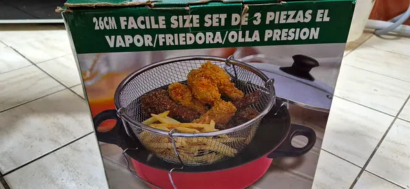 Versatile 3-Piece Cooking Set - Frying and Steaming Made Easy