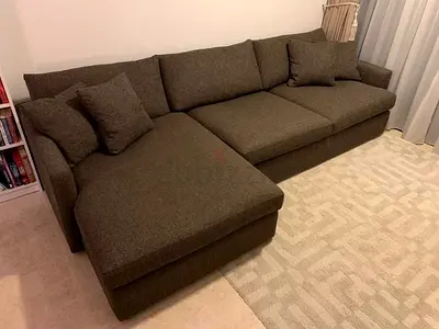 Looks great Condition CrateBarrel Lounge Deep feather filled L Shape Sofa