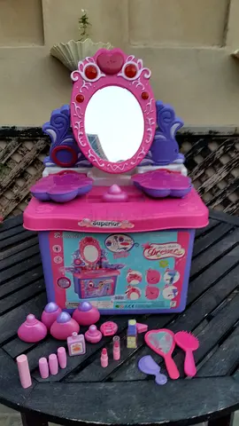 Make up toy dresser with accessories