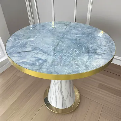 Elegant Round Marble Dining Table