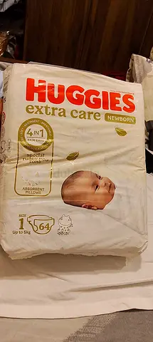 Huggies Extra Care Newborn Diapers - Size 1