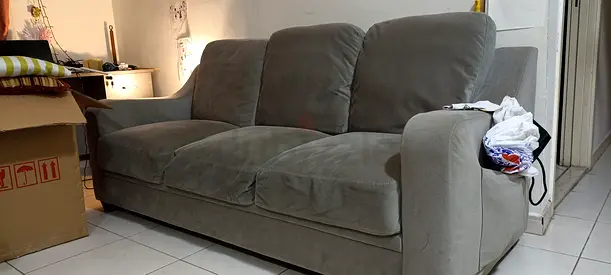 Comfortable Grey Sofa for Sale