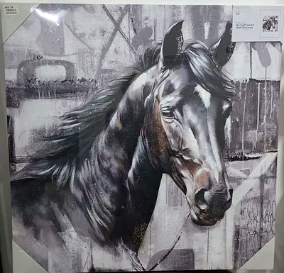 Stunning Horse Artwork - Wall Decorations -A Captivating Framed Piece of Painting - Still in Packing
