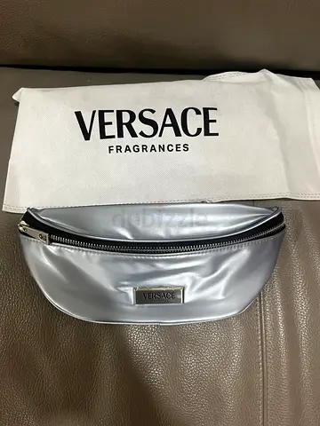 Versace Silver Cosmetic Bag