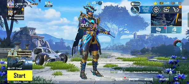 PUBG MOBILE ID 80 LAVEL