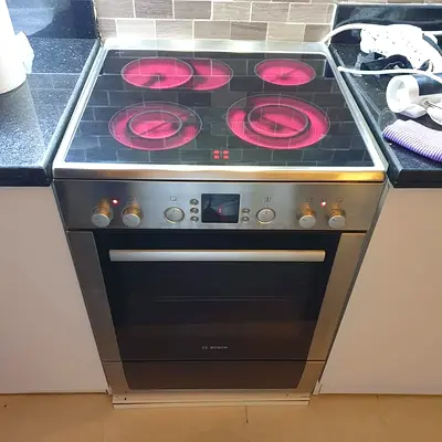 Bosch electric ceramic 4 hobs cooking range oven fan stove 60x60
