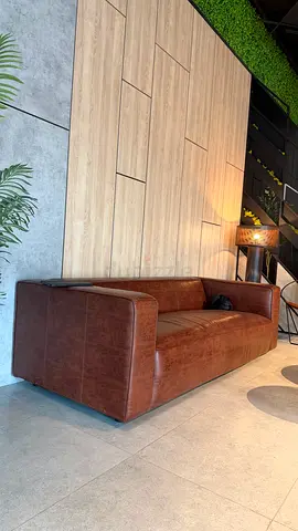 Stylish Brown Leather Sofa for Sale