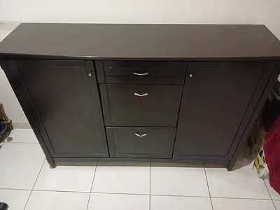 Large Triple-Bay Shoe Cabinet  Console – Excellent Storage!