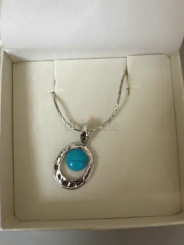 Authentic Koraba Necklace Silver  Turquoise