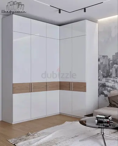 Stylish Corner Wardrobe with Sleek Finish