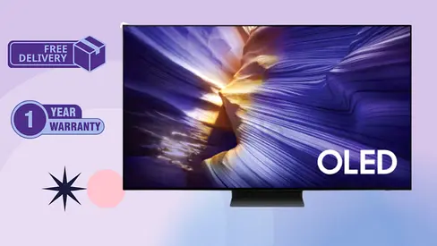 Samsung 77 Inch Class OLED S90F 120Hz (Up to 144Hz) 4K Samsung Vision AI Smart TV 2025 77S90FD