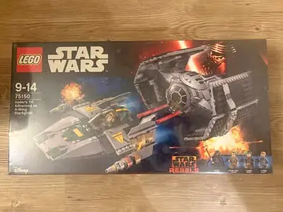 BRAND NEW RARE LEGO 75150 STAR WARS VADER’S TIE ADVANCED VS A-WING STARFIGHTER