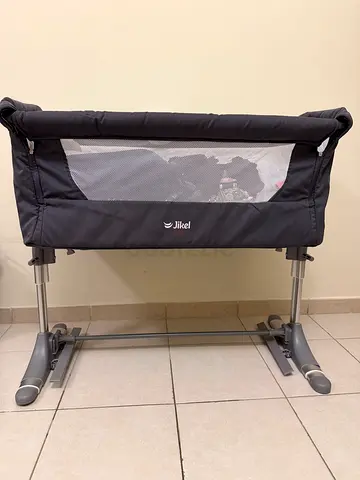 Jikel Nova Bedside Crib Charcoal for Sale