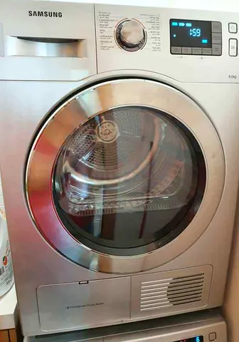 Samsung latest model 8 kg condenser dryer inside light touch screen