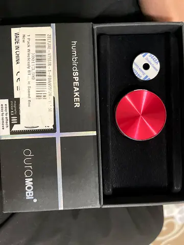 Compact Humbird Wireless Bluetooth Speaker in Vibrant Red / anything speaker by dura mobi