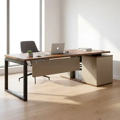 Office Manager Desk With Storage Drawers in UAE