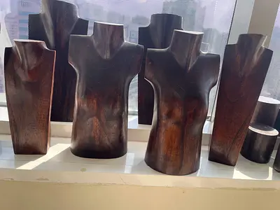 Handcrafted Wooden Jewelry Display Stands – Authentic Bali Wood