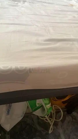 Bed with mattress and cupboard. Only one month use 350 aed all items.
