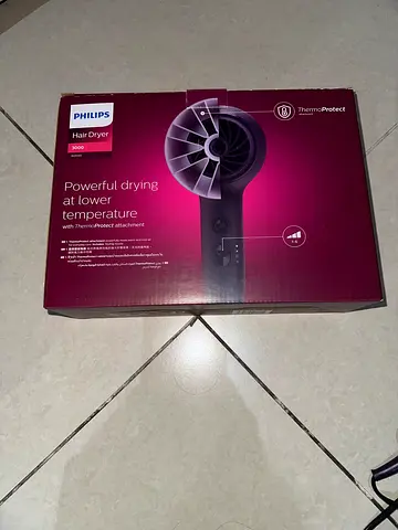 Philips Hair Dryer - Powerful Drying with Low Temperature