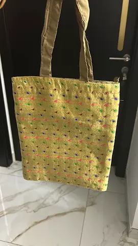 Handmade Bag of saree cloth for sale